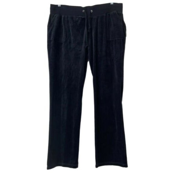 Nana Fashion Pants Black Velour Flap Pocket 3XL - Picture 1 of 7